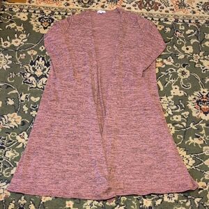 LuLaRoe Dusty Rose Sarah Open Front Cardigan
